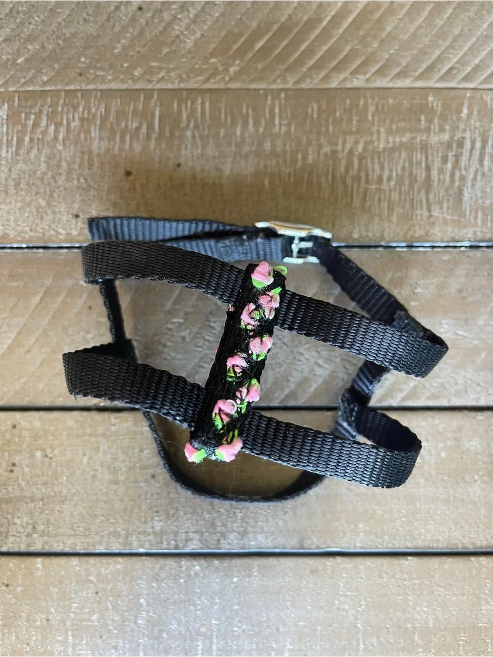Adjustable Pink and Red Dog Collar & Harness Set - Stylish Pet Accessories